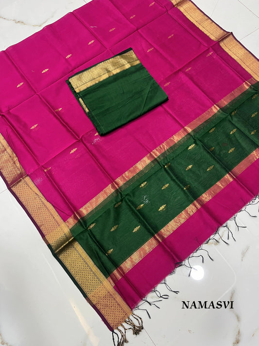 Mira - Pure Maheswari Silk Cotton 2pc unstitched salwar suit